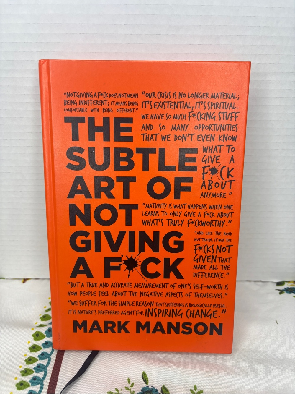 The Subtle Art of Not Giving a F*ck Hardcover Book by Mark Manson